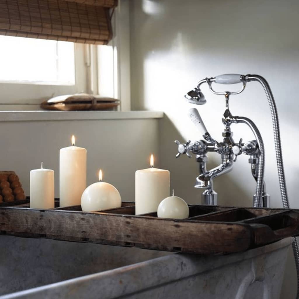 Bolsius Bolsius Pillar Candles 10 pcs 120x58 mm ivory