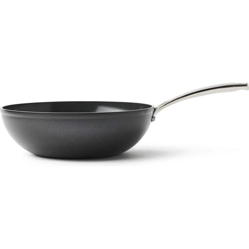 Bk superior ceramic wok pan 30 cm black