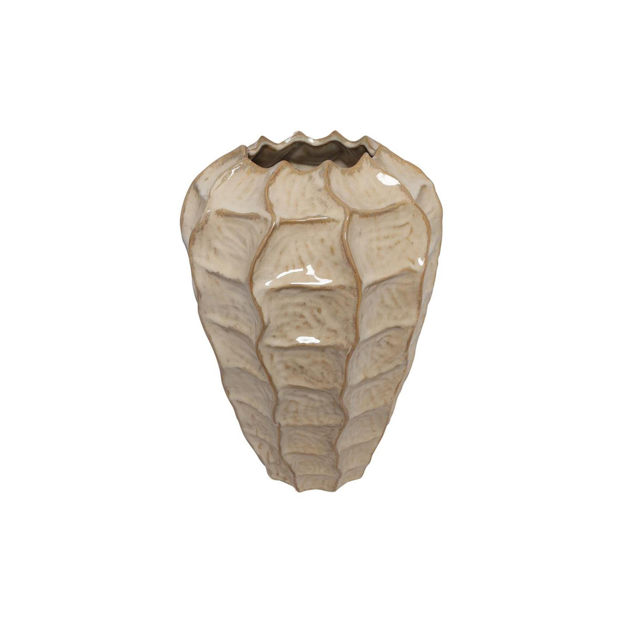 Countryfield vaas rialto m beige l25b25h37cm