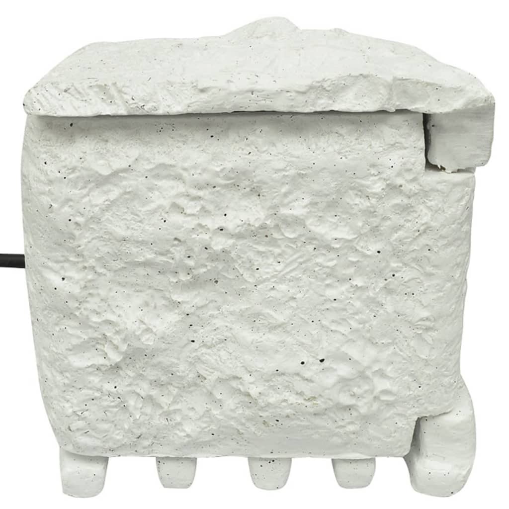 Vidaxl Garden Stopp -Kontakt 4 Eingänge wasserdichtes Harzweiß