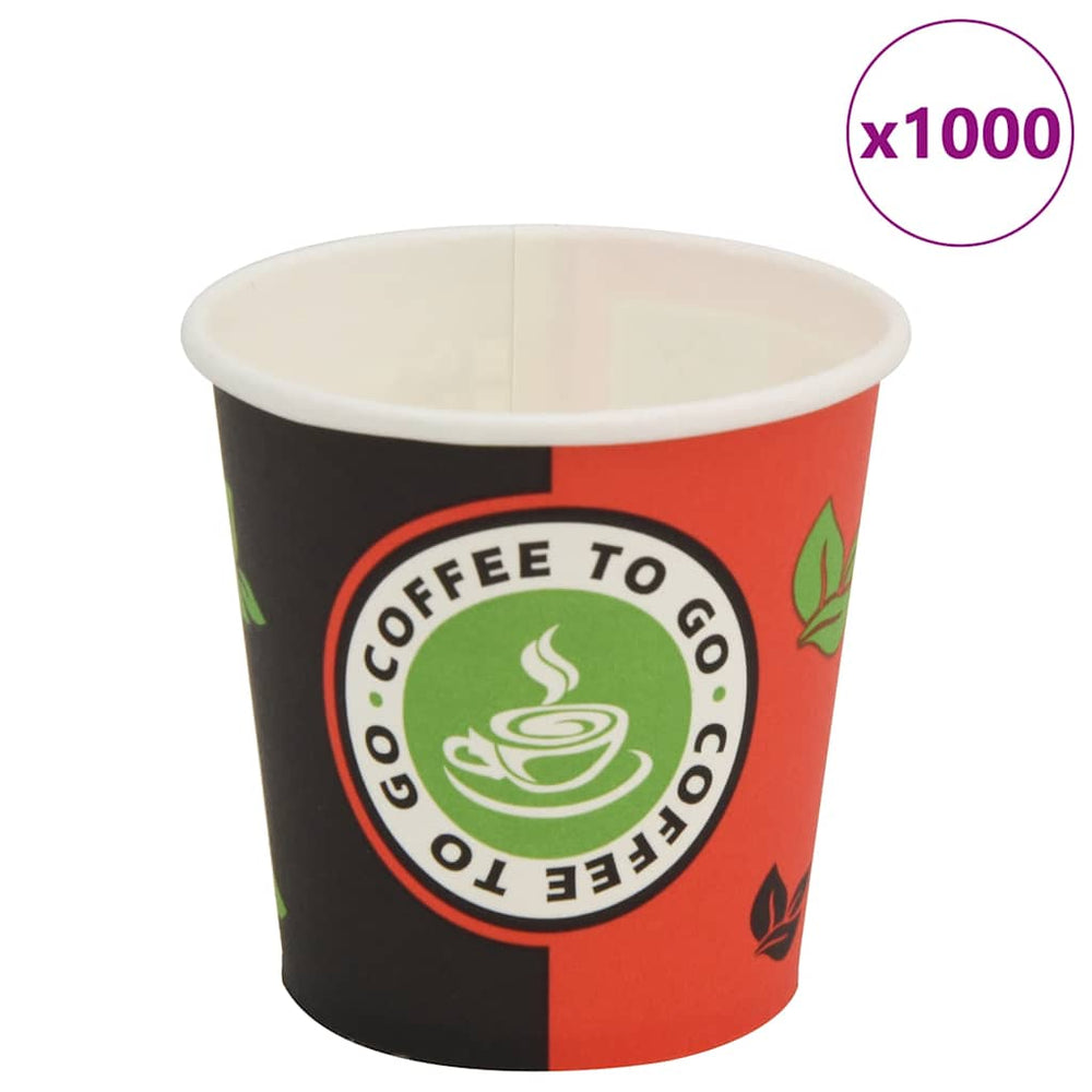VIDAXL -Einweg -Kaffee -Tassen Papier 120 ml (4 Unzen) 1000 Stcs