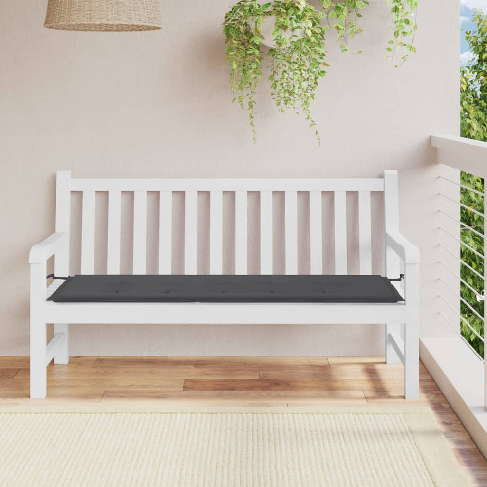 Vidaxl garden bench cushion 150x50x3 cm oxford fabric anthracite-colored