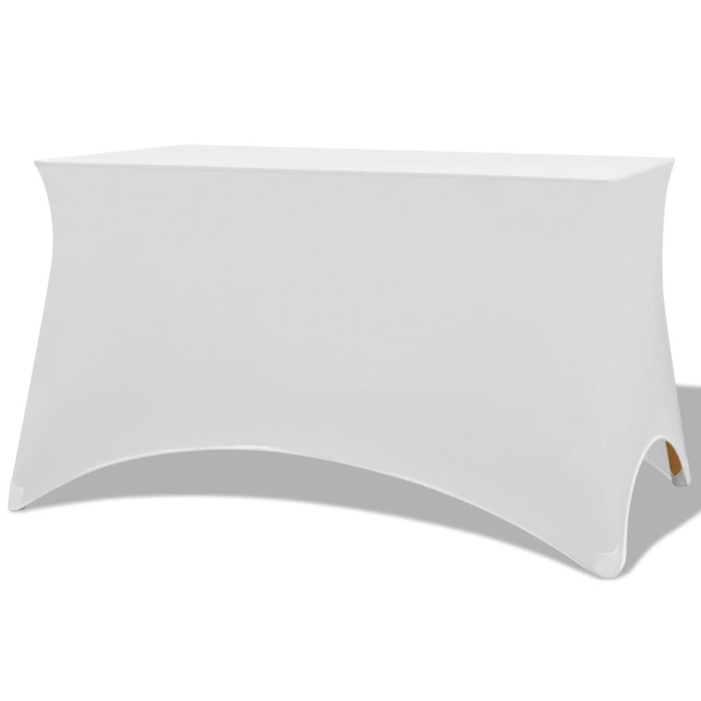 Vidaxl Table Cover Stretch White 243x76x74 cm 2 STS