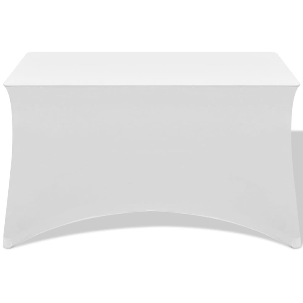 Vidaxl Table Cover Stretch White 243x76x74 cm 2 STS