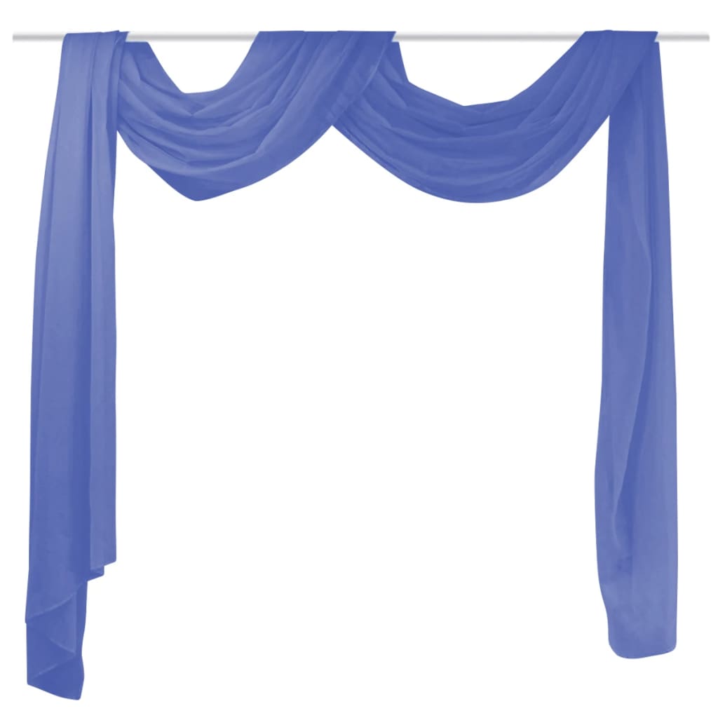 Vidaxl curtain voile 140x600 cm royal blue