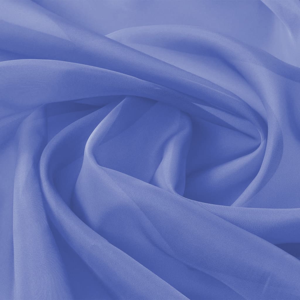 Vidaxl fabric voile 1.45x20 m royal blue