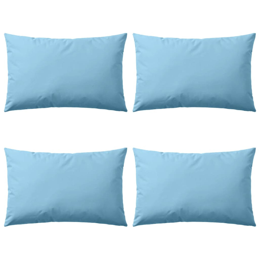 Vidaxl outdoor cushions 60x40 cm light blue 4 pcs