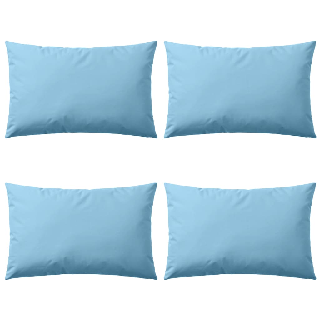 Vidaxl outdoor cushions 60x40 cm light blue 4 pcs