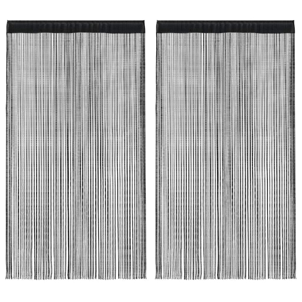 Właski z drutu Vidaxl 2 ST 140x250 cm Czarne