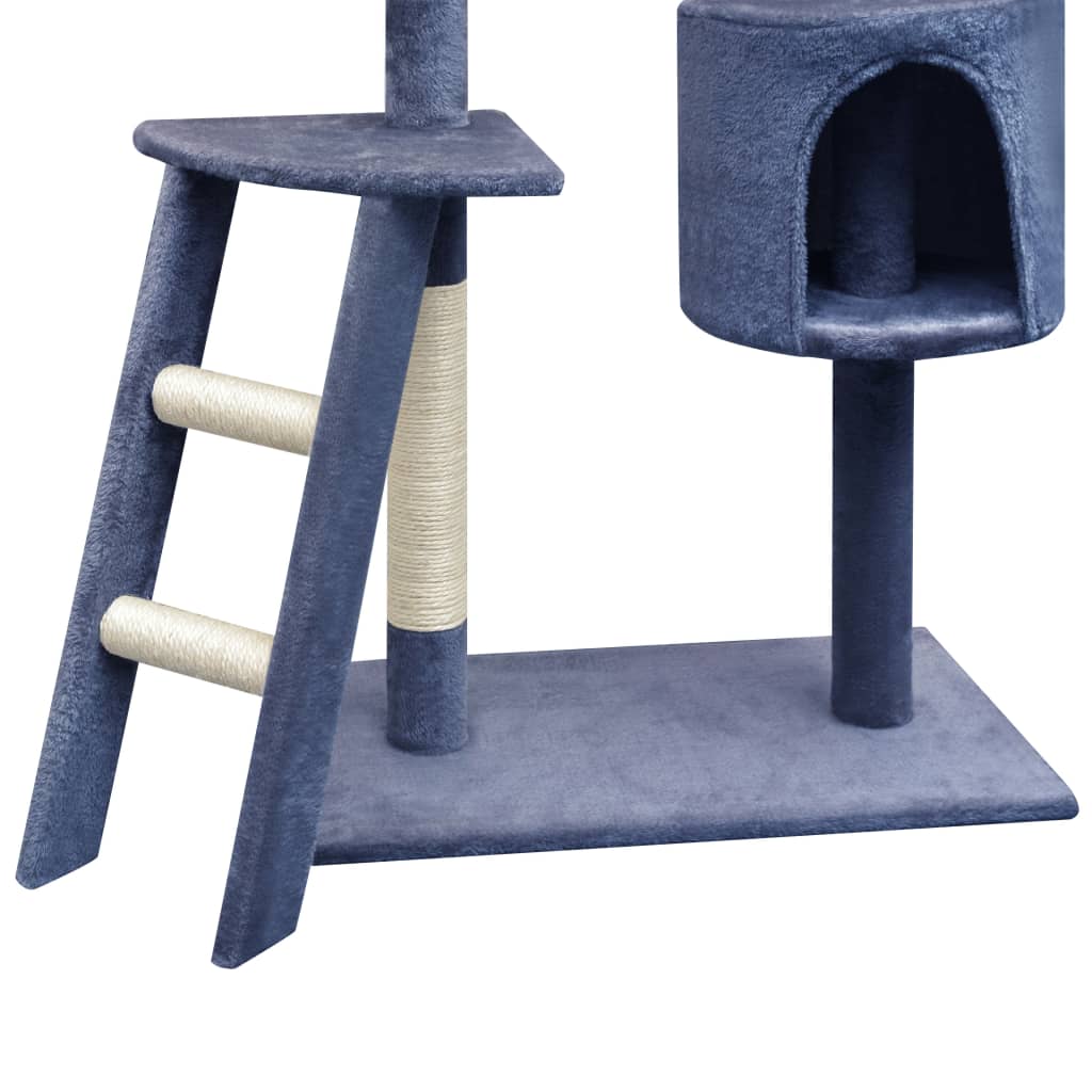 Vidaxl cat scratching post with sisal scratching posts 150 cm dark blue