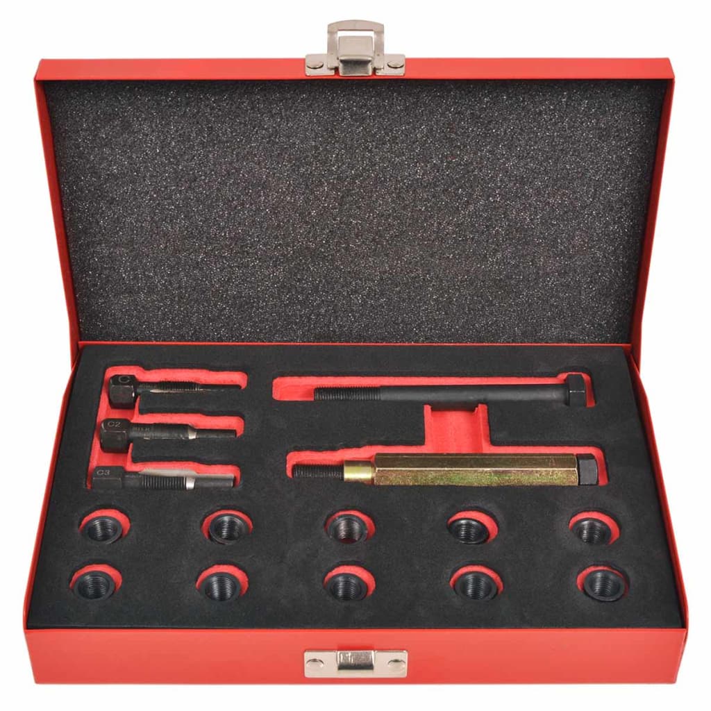 Vidaxl Glow Plug Wire Repair Kit M10 x 1.0 mm 15-Piece