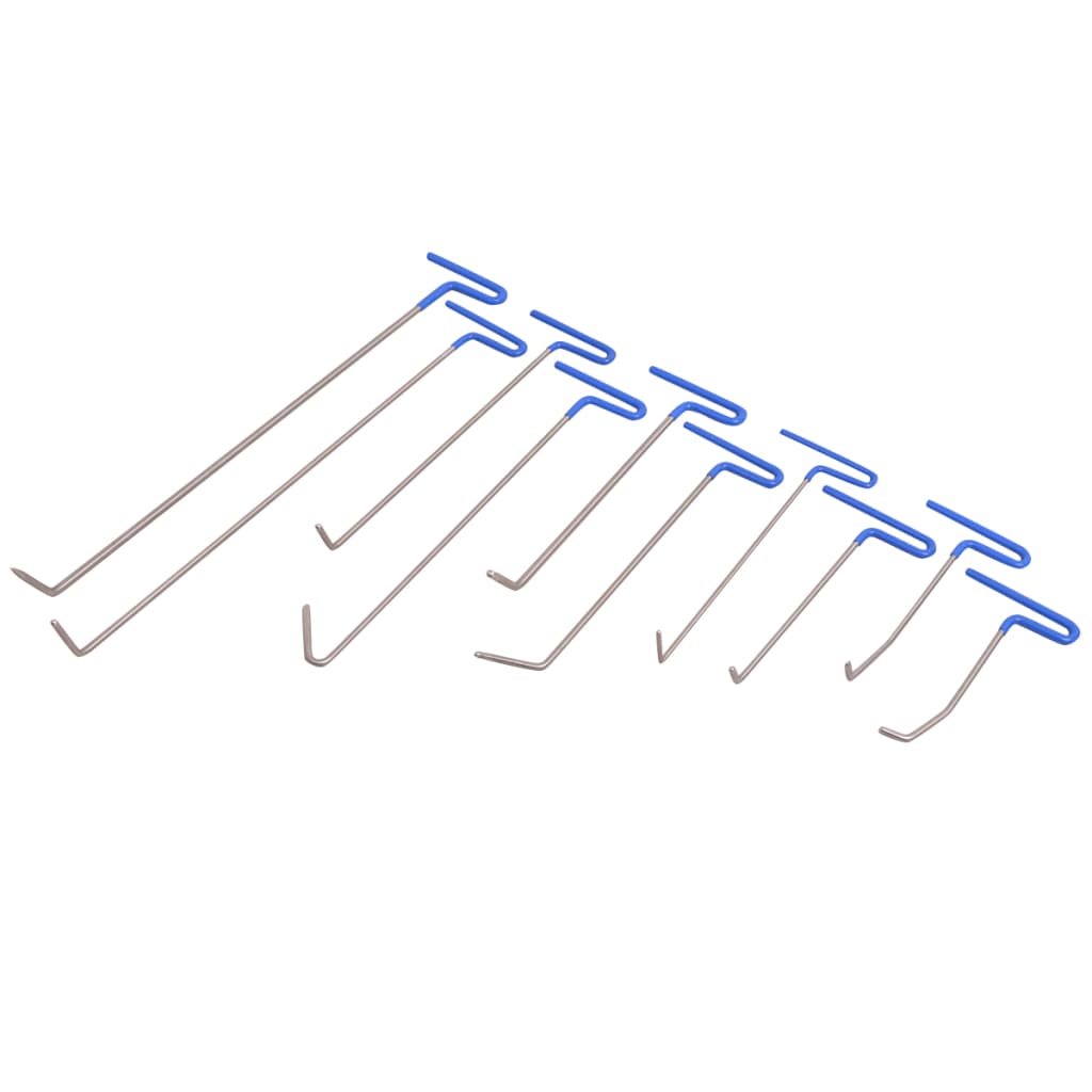 Vidaxl 16-Piece Paintless Dent Puller Kit Stainless Steel