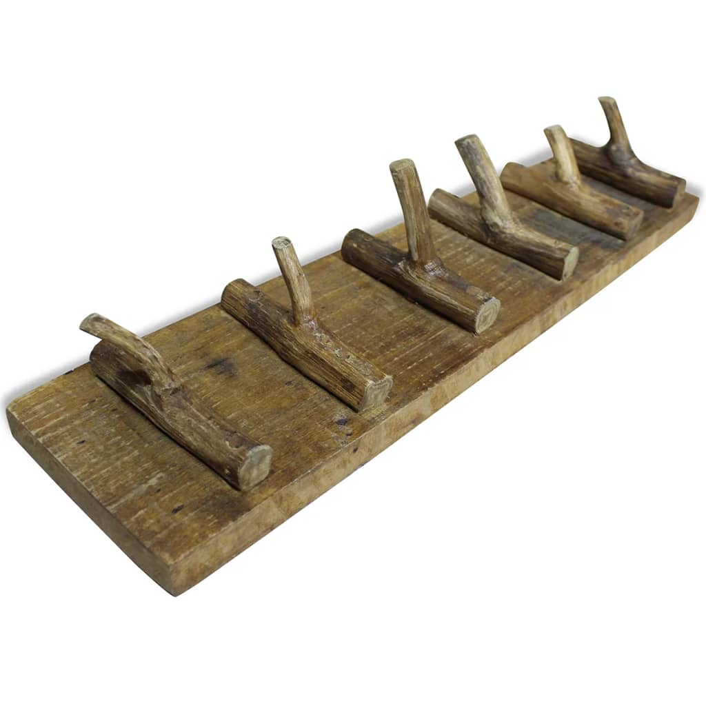 Vidaxl coat rack 60x15 cm mixed reclaimed wood