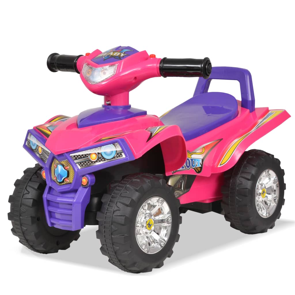 Vidaxl walking quad with light and sound pink and purple