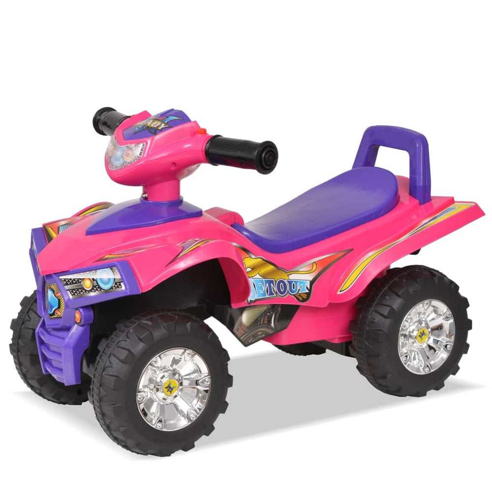 Vidaxl walking quad with light and sound pink and purple