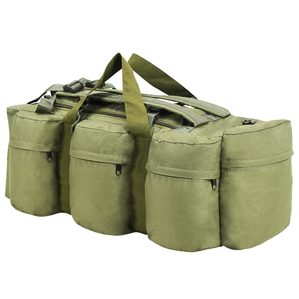 Vidaxl Plunjezak 3 en 1 Estilo del ejército 45 L Olive Green