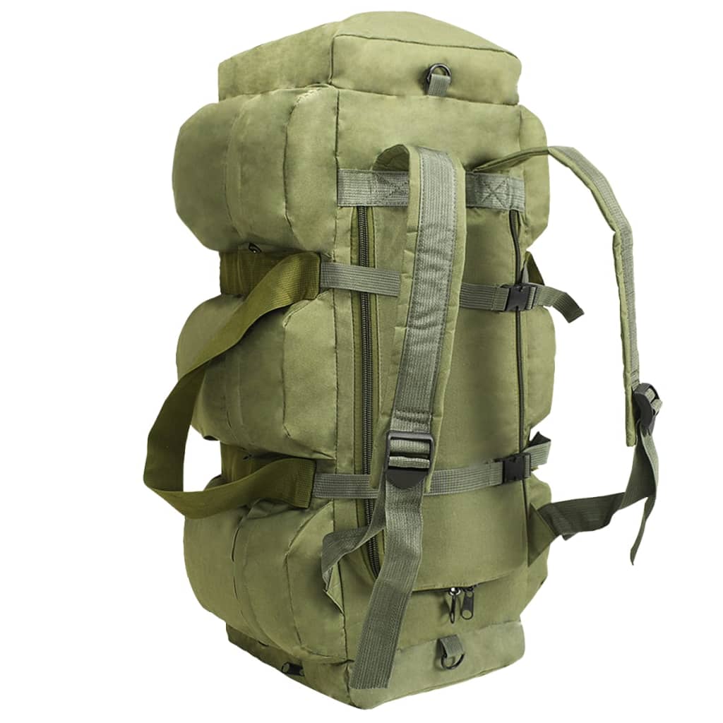 Vidaxl Plunjezak 3 en 1 Estilo del ejército 45 L Olive Green