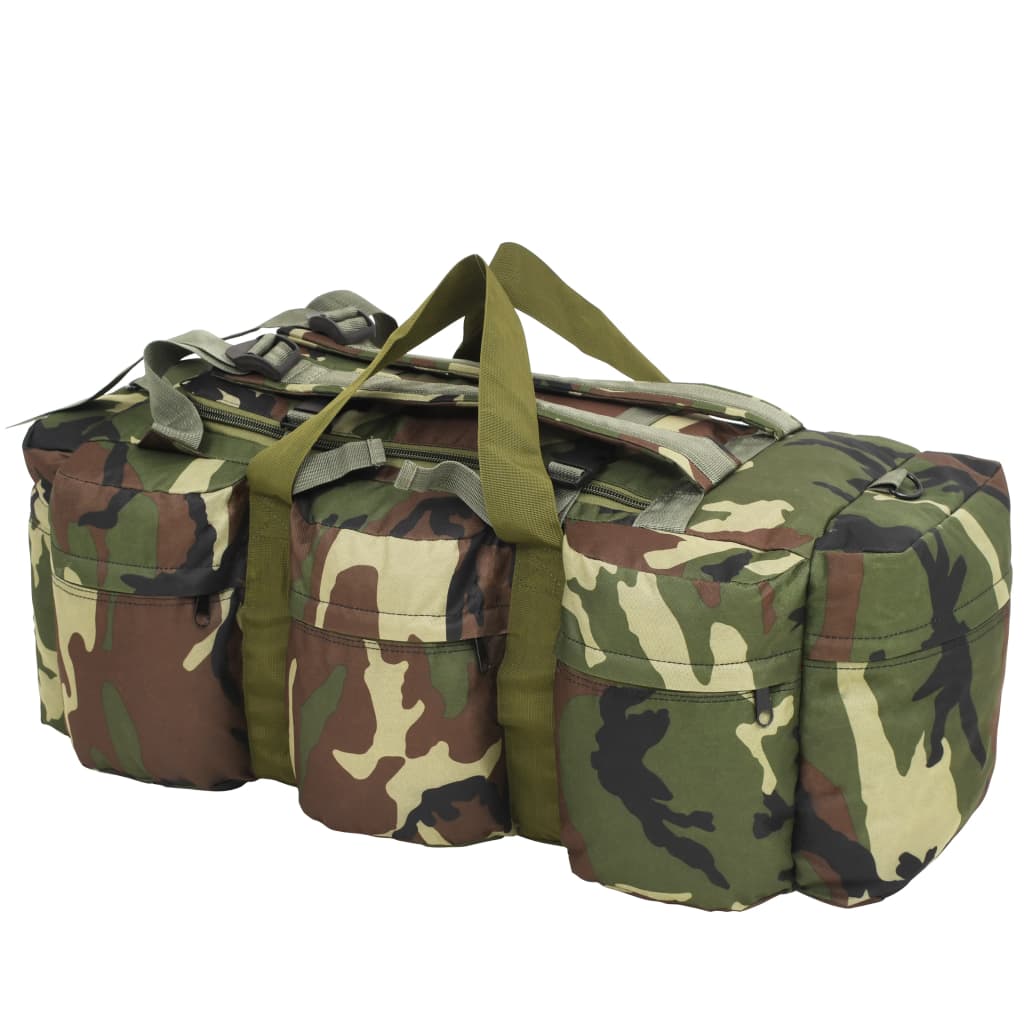Vidaxl Plunjezak 3-en-1 Ejército Estilo 45 L Camuflaje