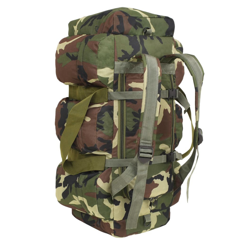 Vidaxl Plunjezak 3-en-1 Ejército Estilo 45 L Camuflaje