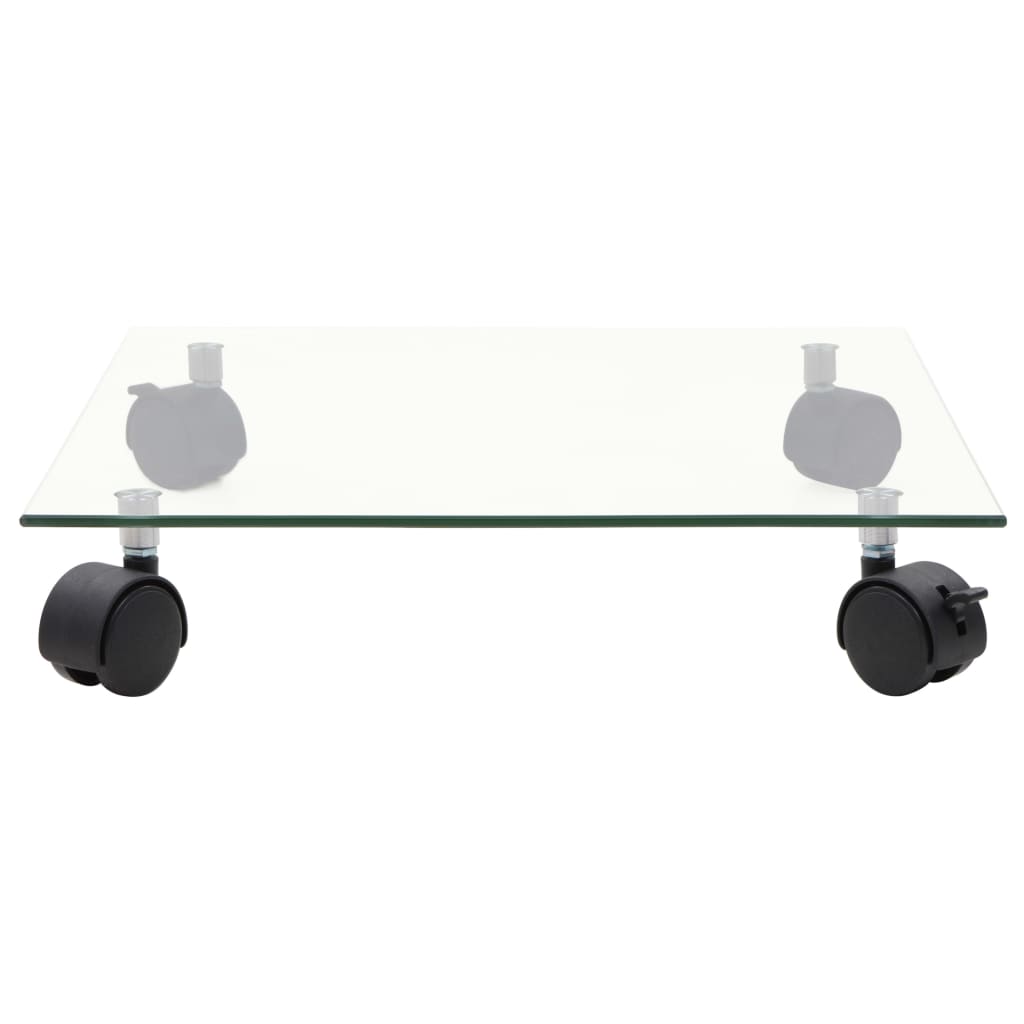 Vidaxl square plant rollers 35x35 cm tempered glass 2 pcs