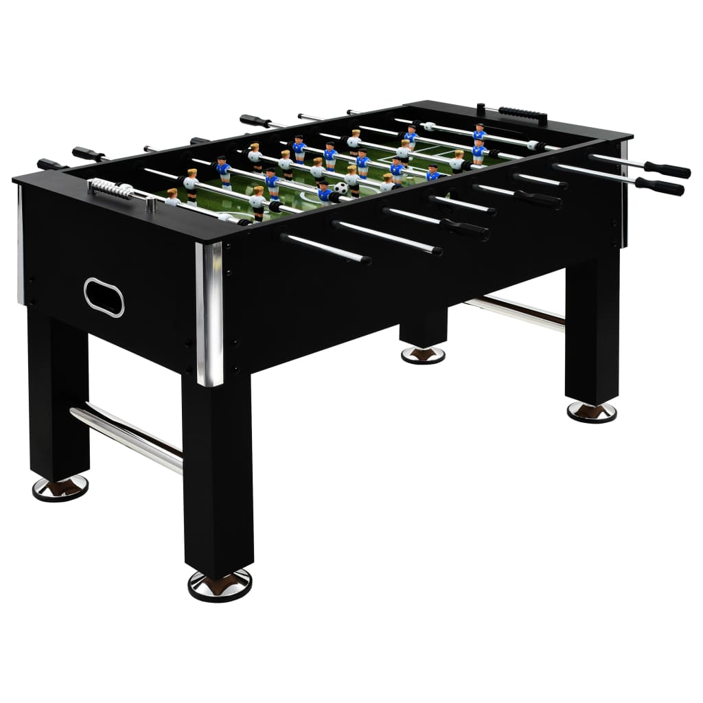 Table de football Vidaxl 60 kg 140x74.5x87,5 cm en acier noir