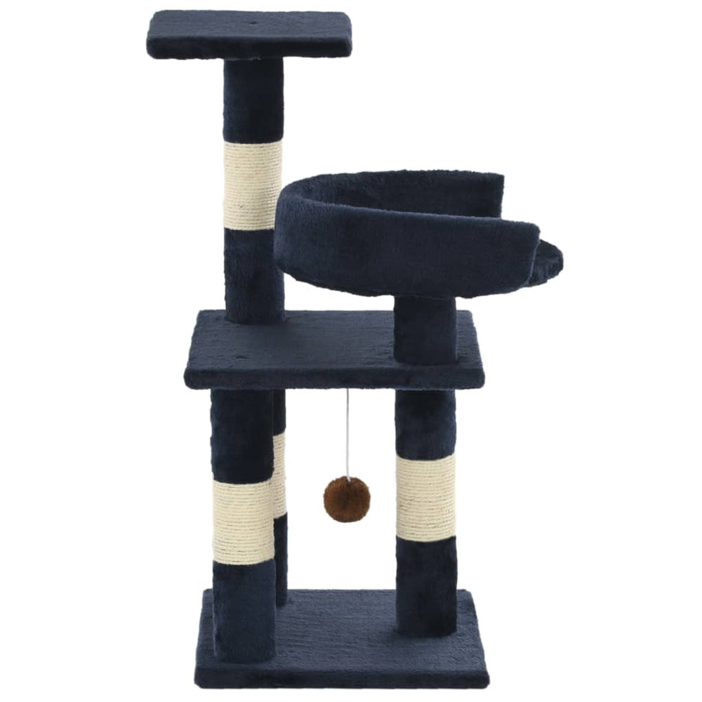 Vidaxl Cat Scraping Post mit Sisal -Kratzerpfosten 65 cm blau