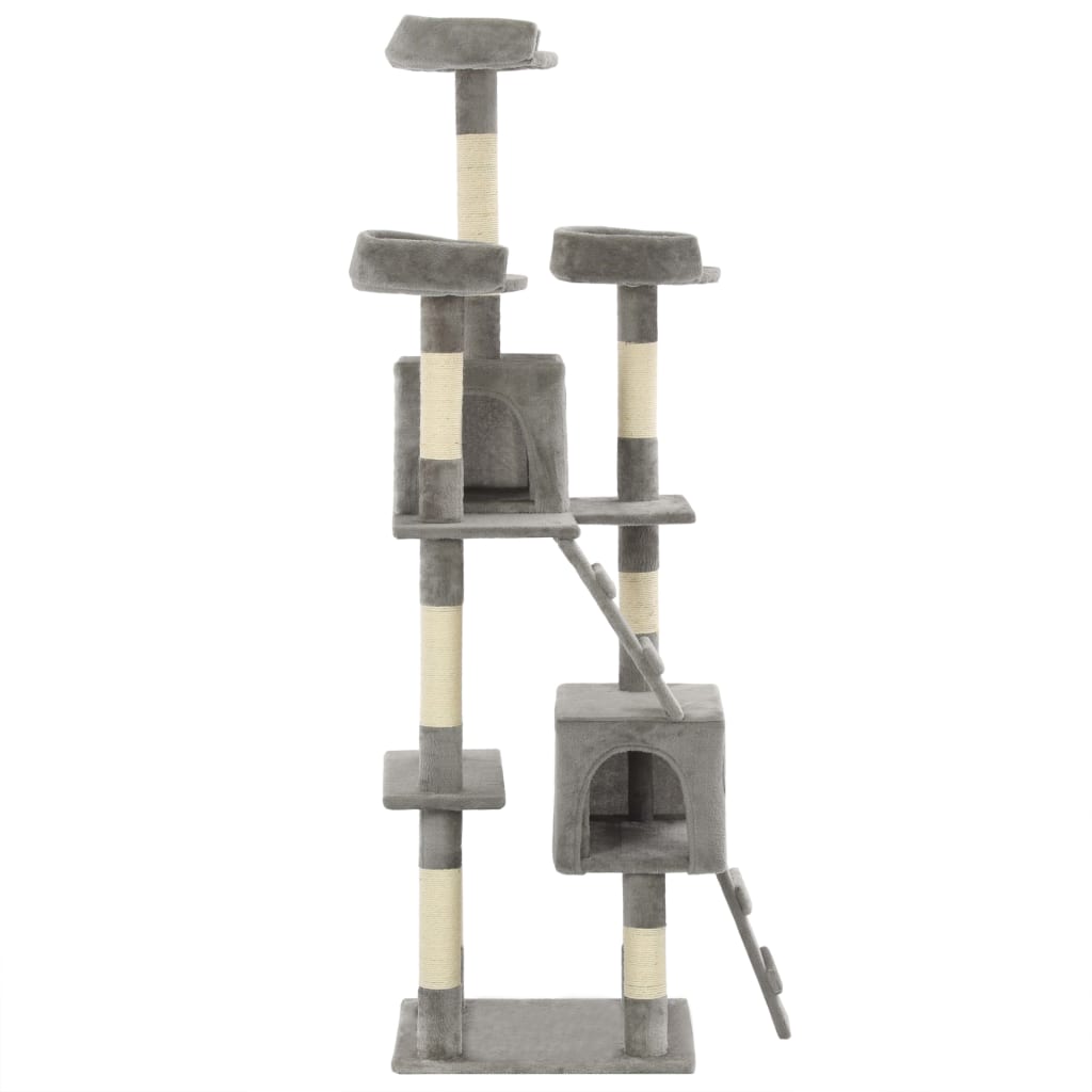 Vidaxl Kaz schrauft Post mat Sisal kraazt Posts 170 cm Grau