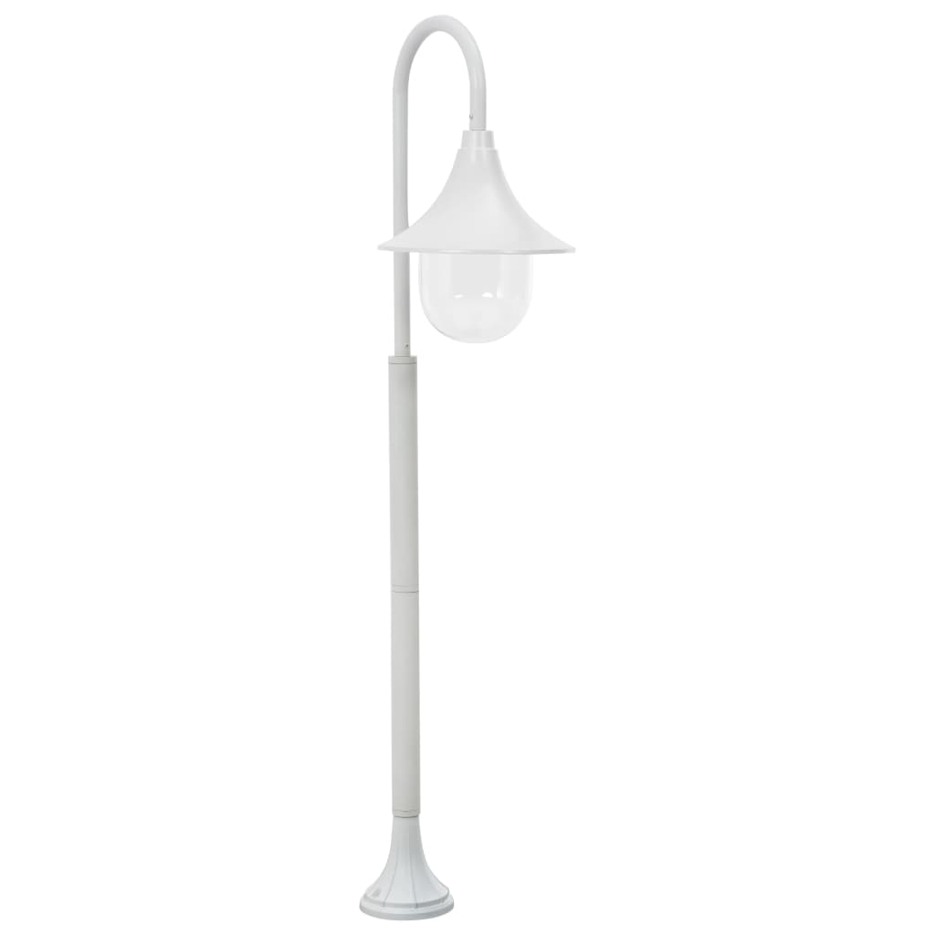 Vidaxl Paal Lighting Garden E27 120 cm in alluminio bianco