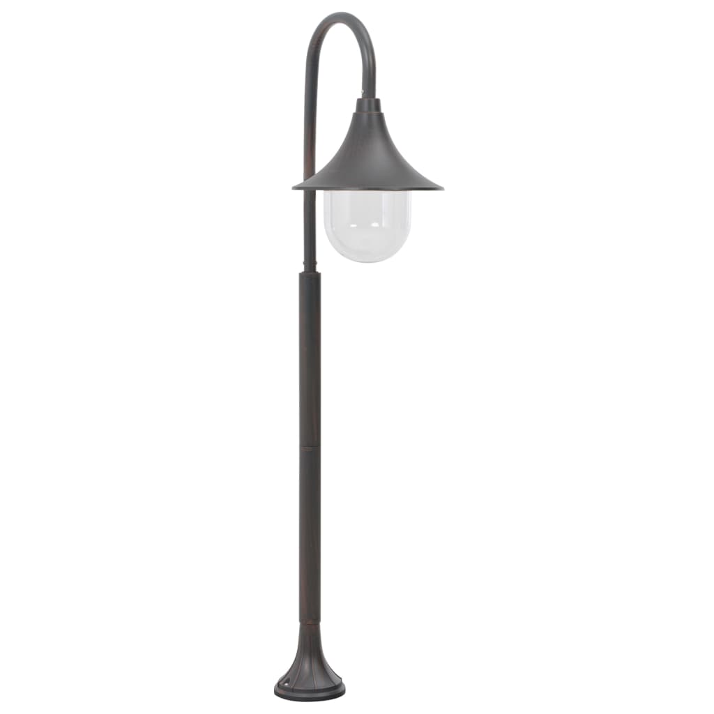 Vidaxl Pale Lighting Garden E27 120 cm Aluminiowy brąz