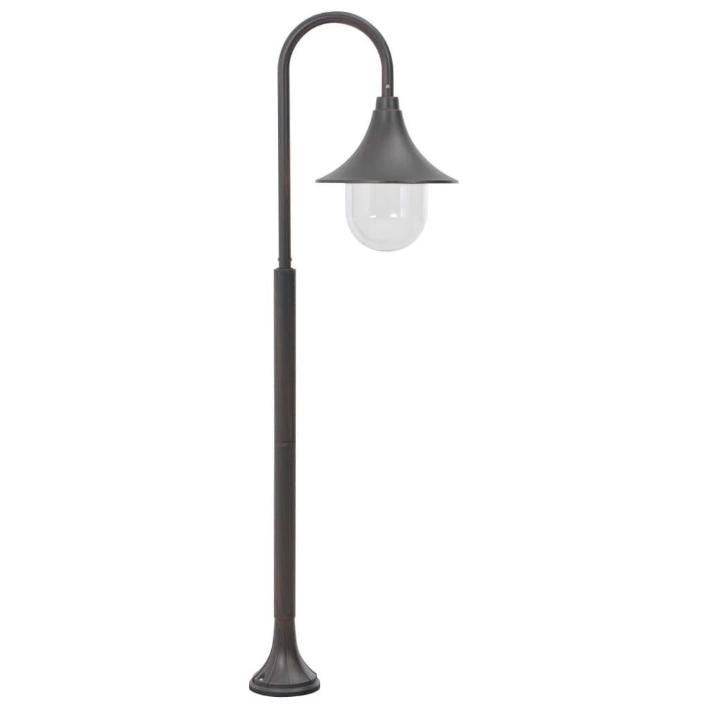 Vidaxl Pale Lighting Garden E27 120 cm Aluminiowy brąz