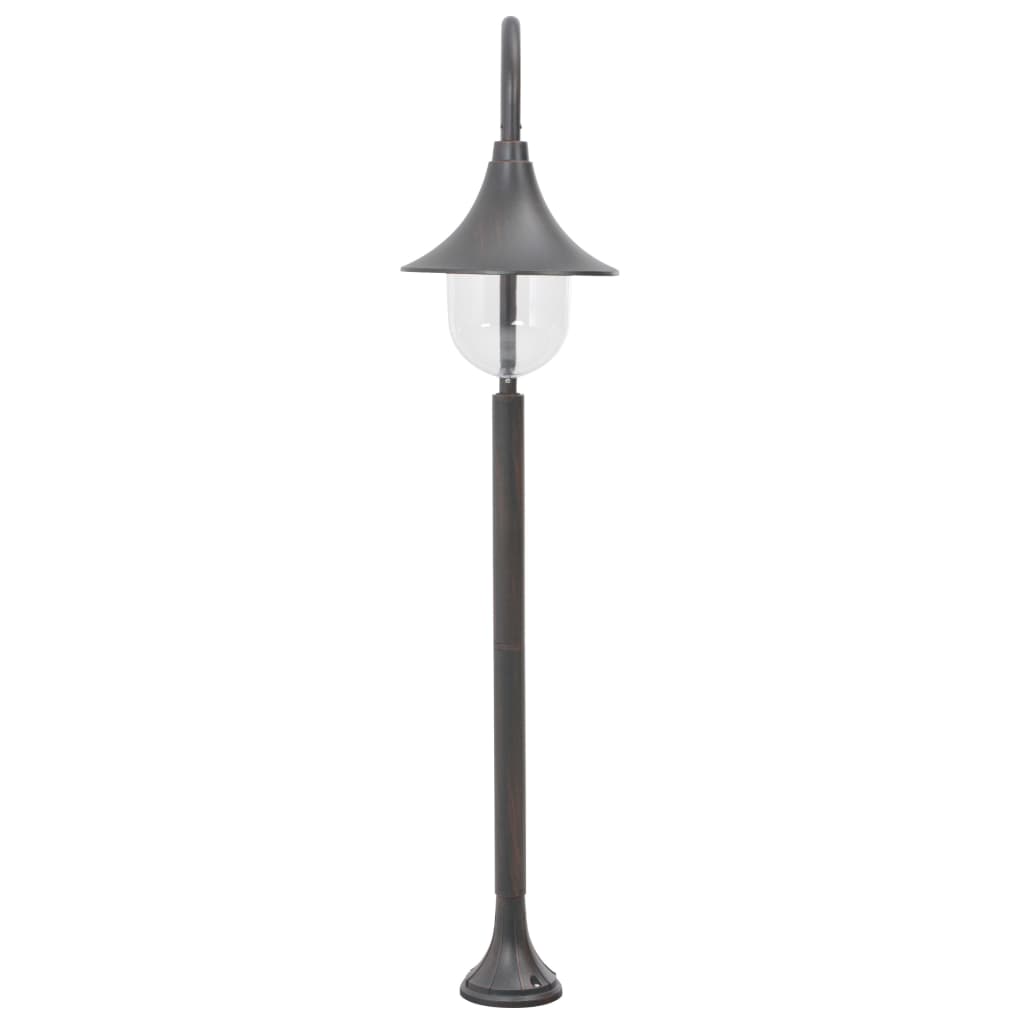 Vidaxl Pale Lighting Garden E27 120 cm Aluminiowy brąz