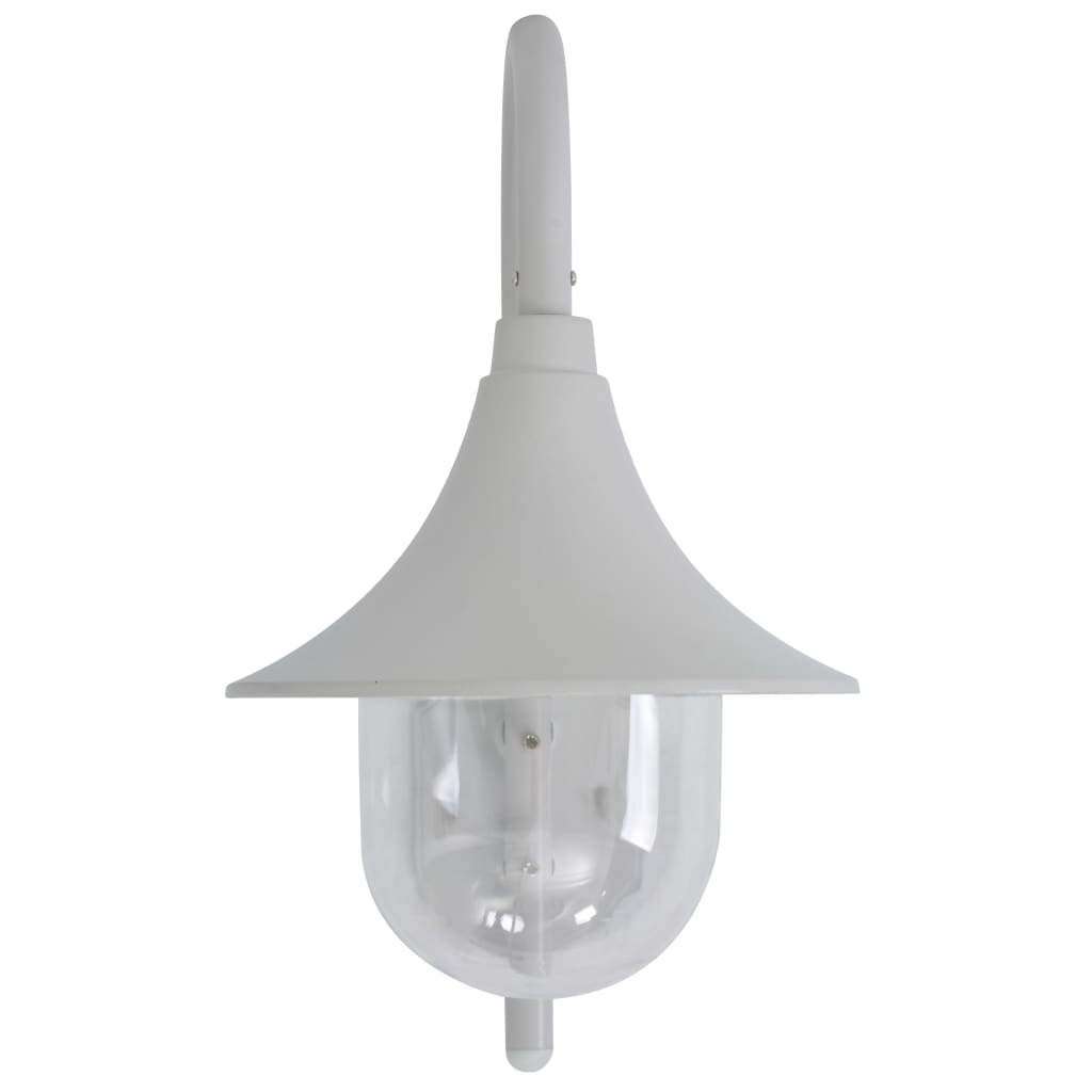 Lampada da parete da giardino Vidaxl E27 42 cm in alluminio bianco