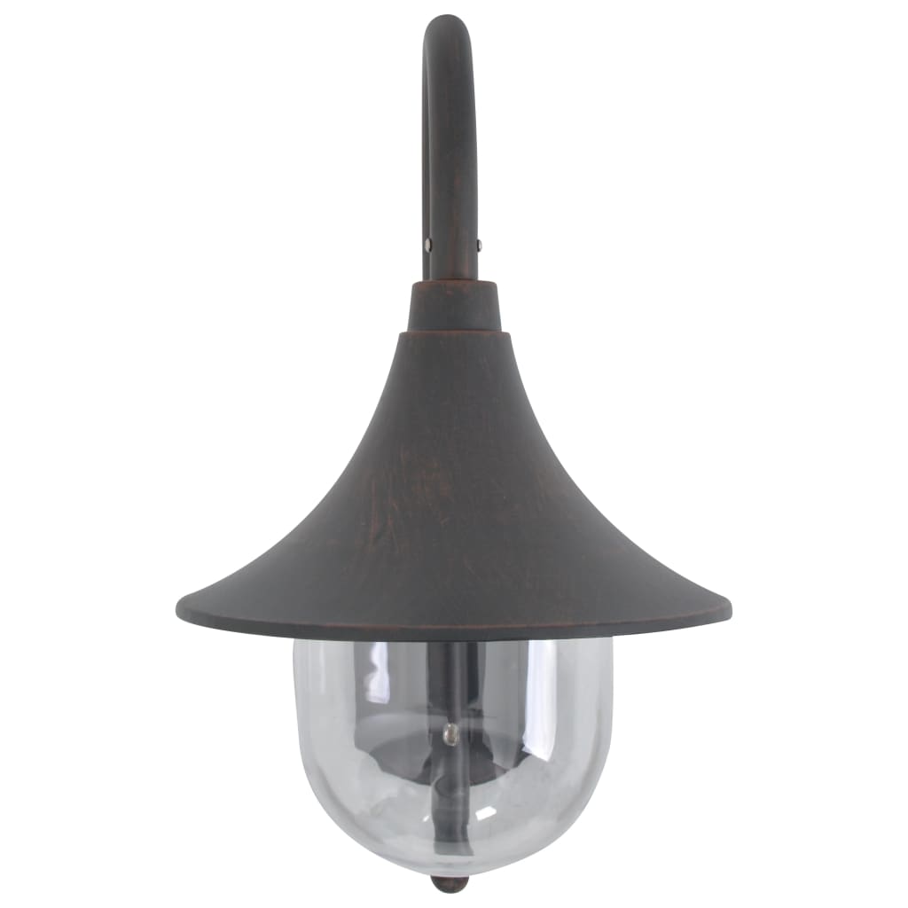 Lampada da parete da giardino Vidaxl E27 42 cm Bronzo in alluminio