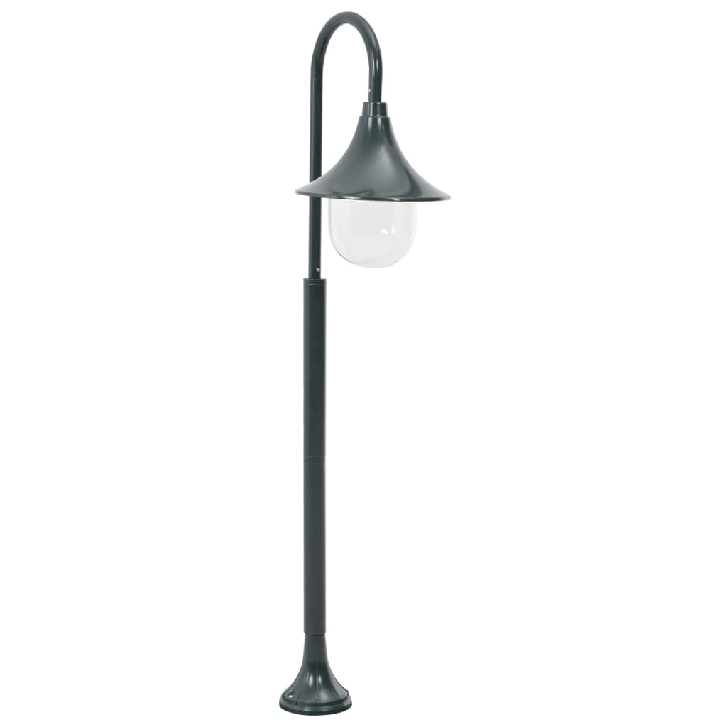 Vidaxl jardin d'éclairage pâle E27 120 cm en aluminium vert foncé