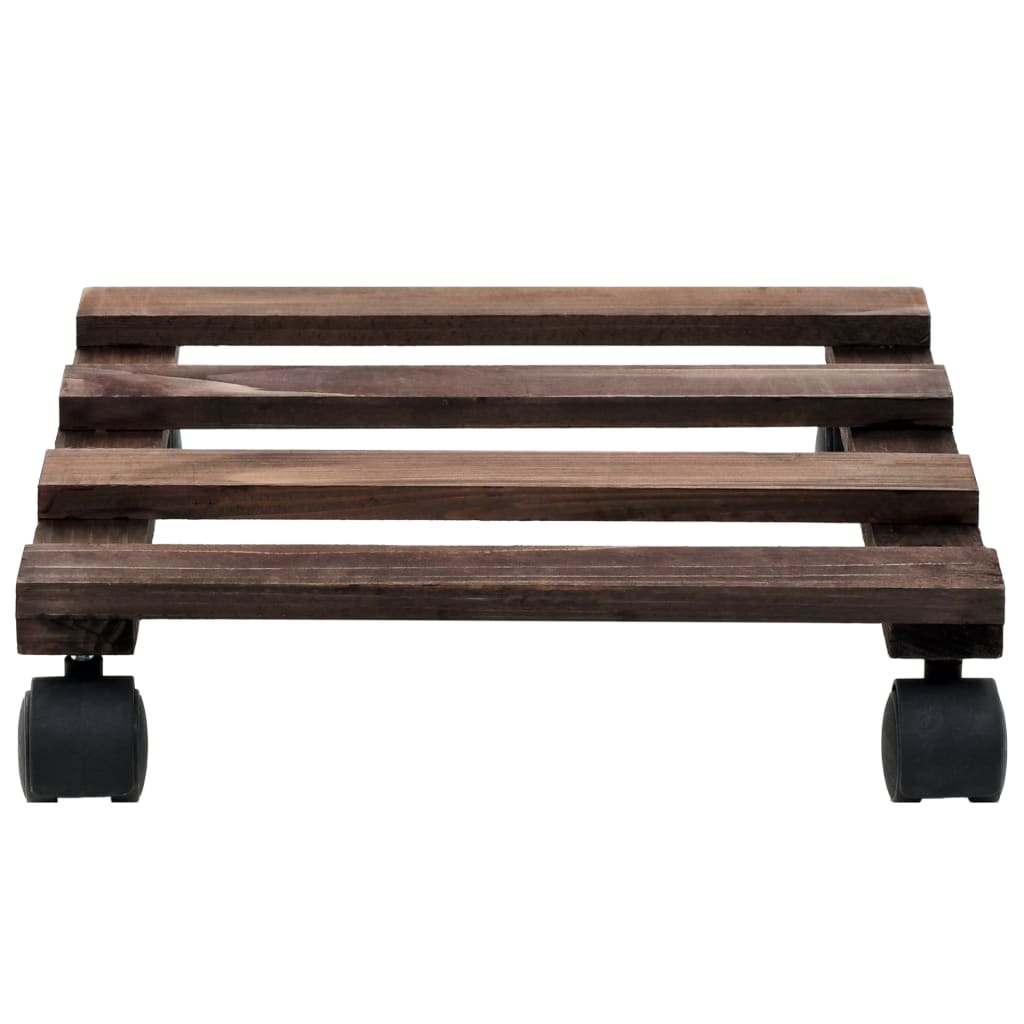 Vidaxl plant rollers 4 pcs 25x25 cm cedar wood