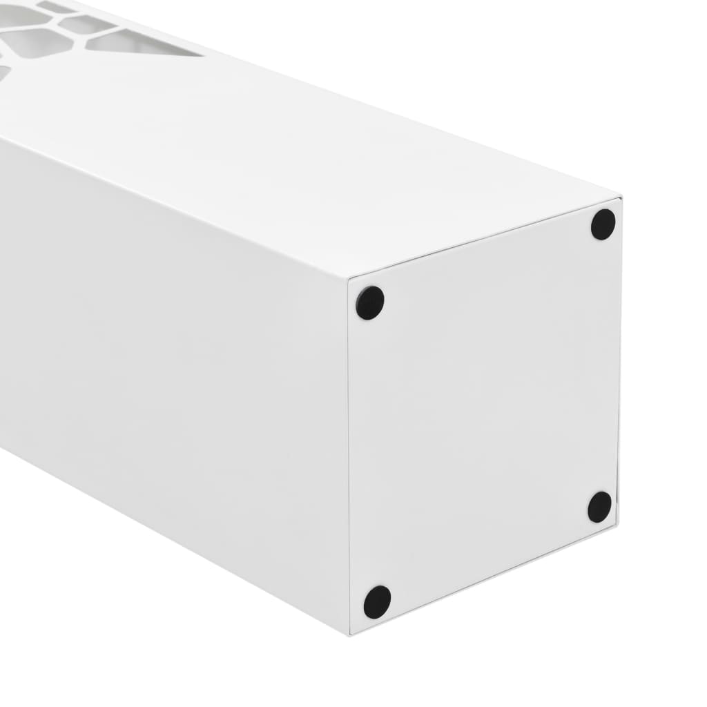 Vidaxl umbrella stand stone steel white