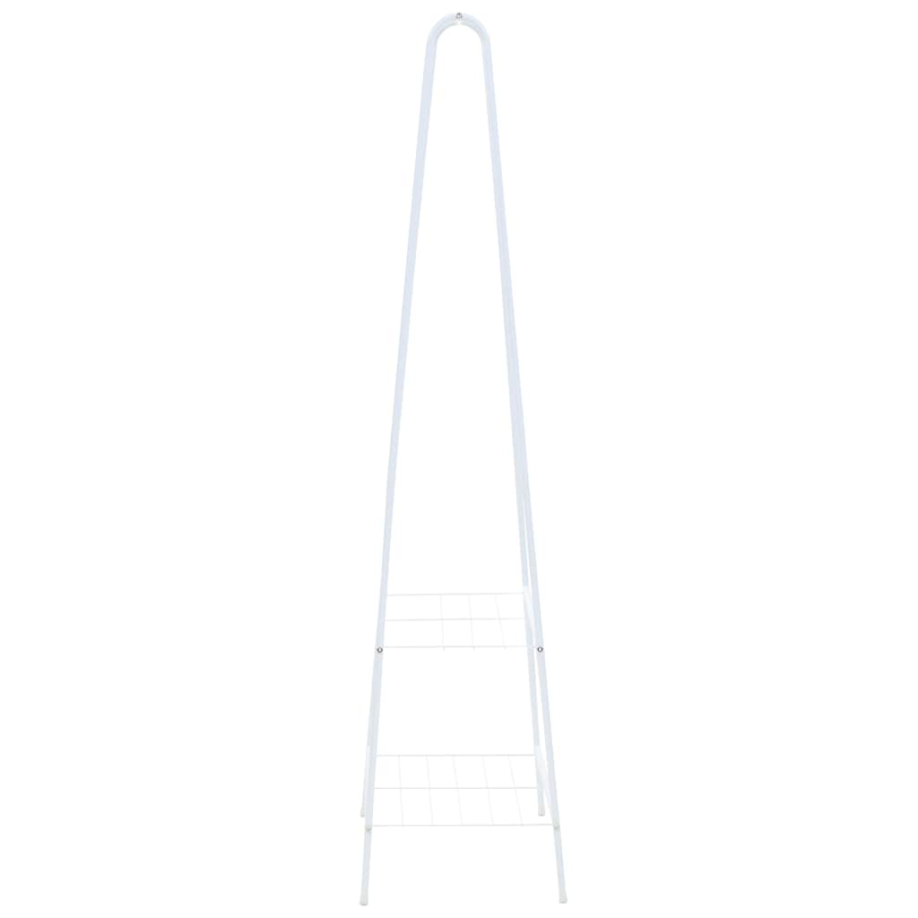Vidaxl -Kleidungsständer 59x35x150 cm Weiß