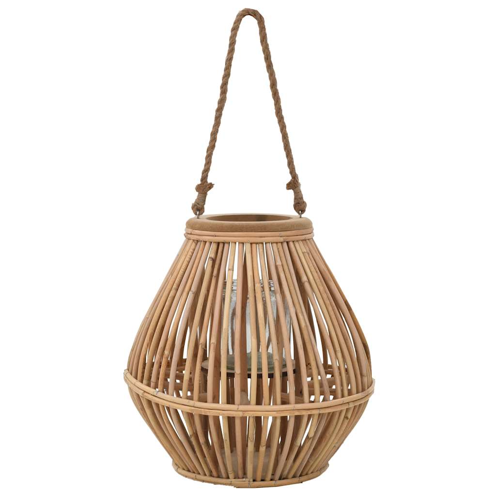Vidaxl Holder Lantern Hanging Wicker Naturel