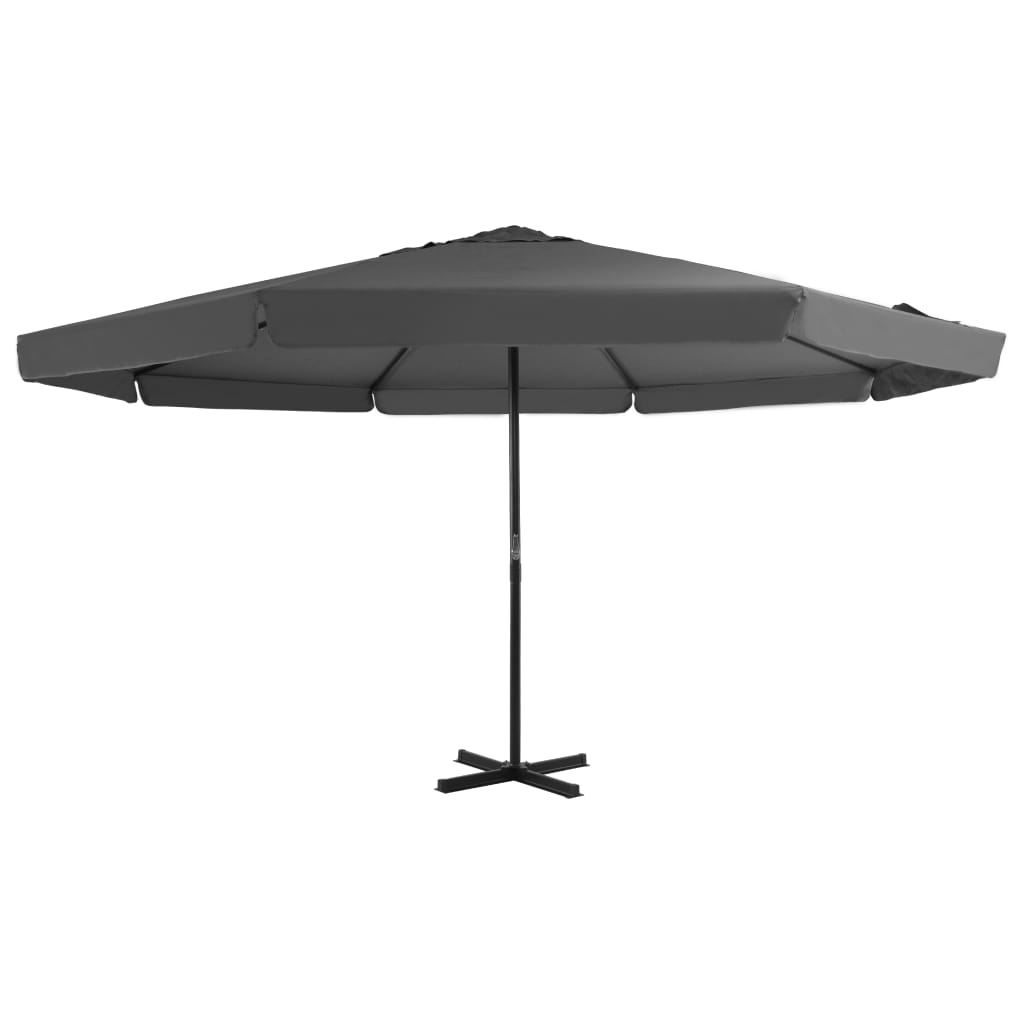 Vidaxl parasol with aluminum pole 500 cm anthracite