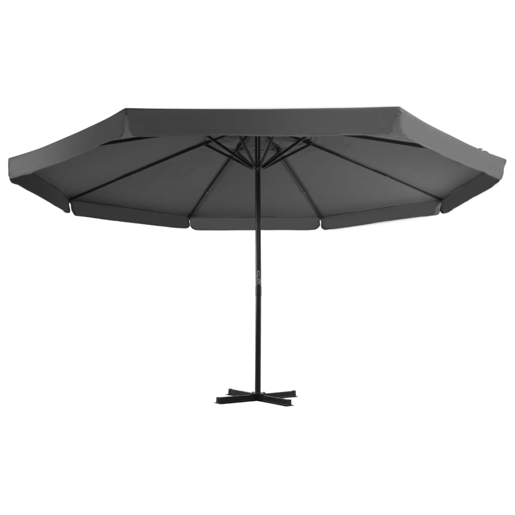 Vidaxl parasol with aluminum pole 500 cm anthracite