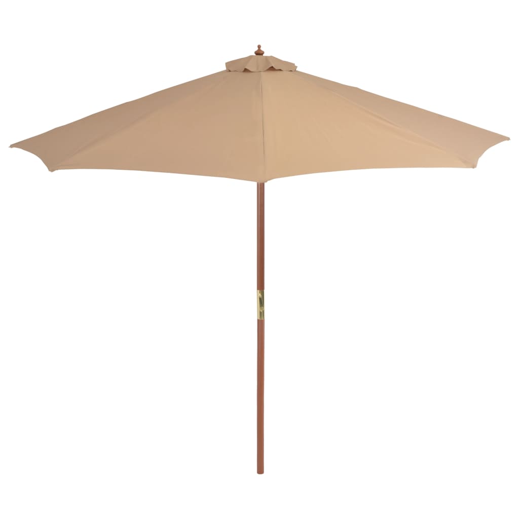 Parasol Vidaxl con topo de madera de 300 cm