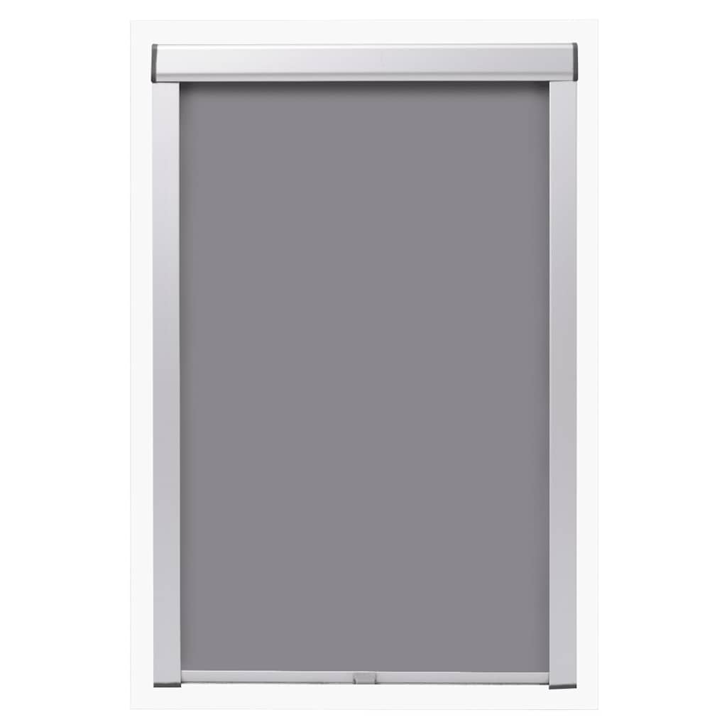 Vidaxl roller blind blackout gray sk06