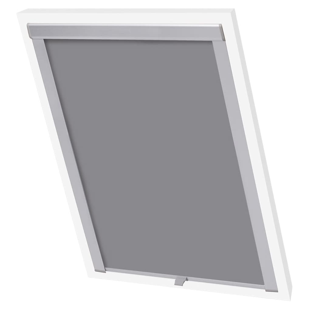 Vidaxl roller blind blackout gray sk08