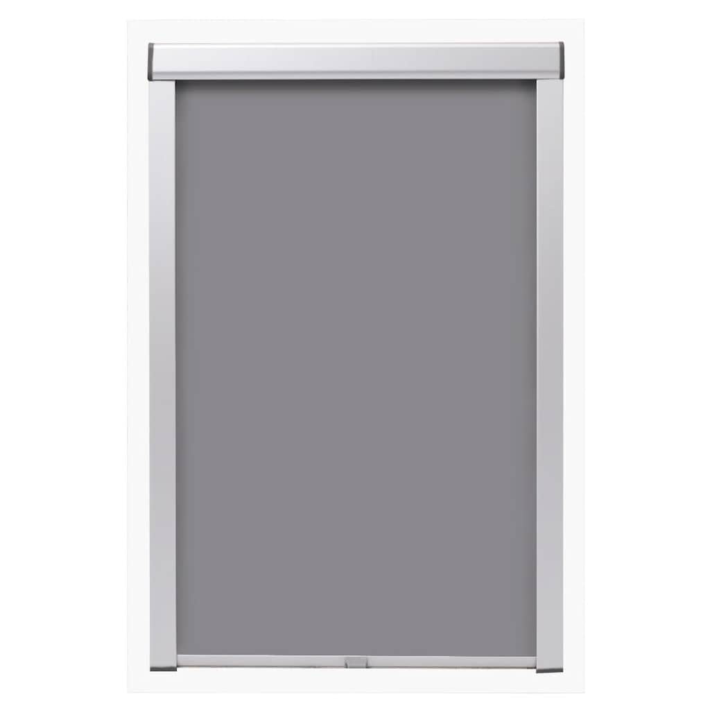 Vidaxl roller blind blackout gray sk08