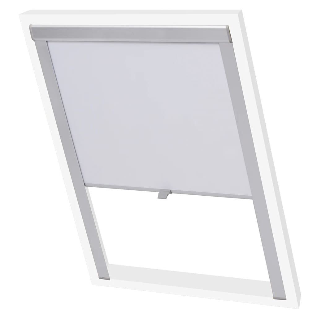 Vidaxl roller blind blackout white mk06
