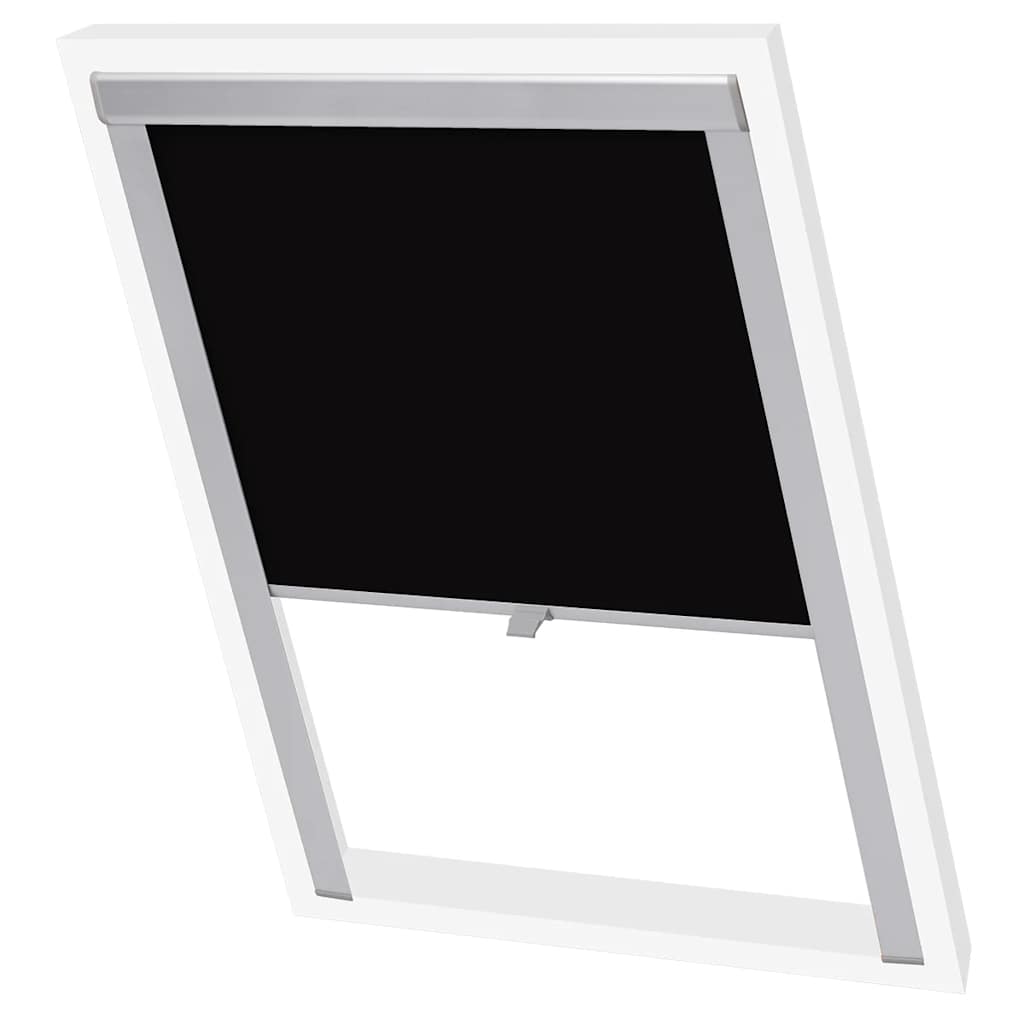 Vidaxl roller blind blackout black ck04