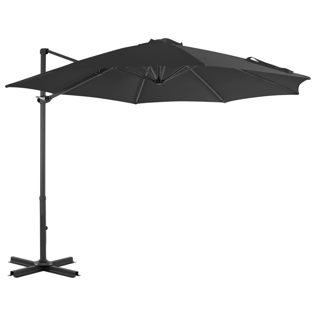 Vidaxl Cantilever Parasol with Aluminum Pole 300 cm Anthracite