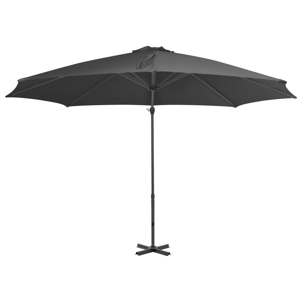 Vidaxl Cantilever Parasol with Aluminum Pole 300 cm Anthracite