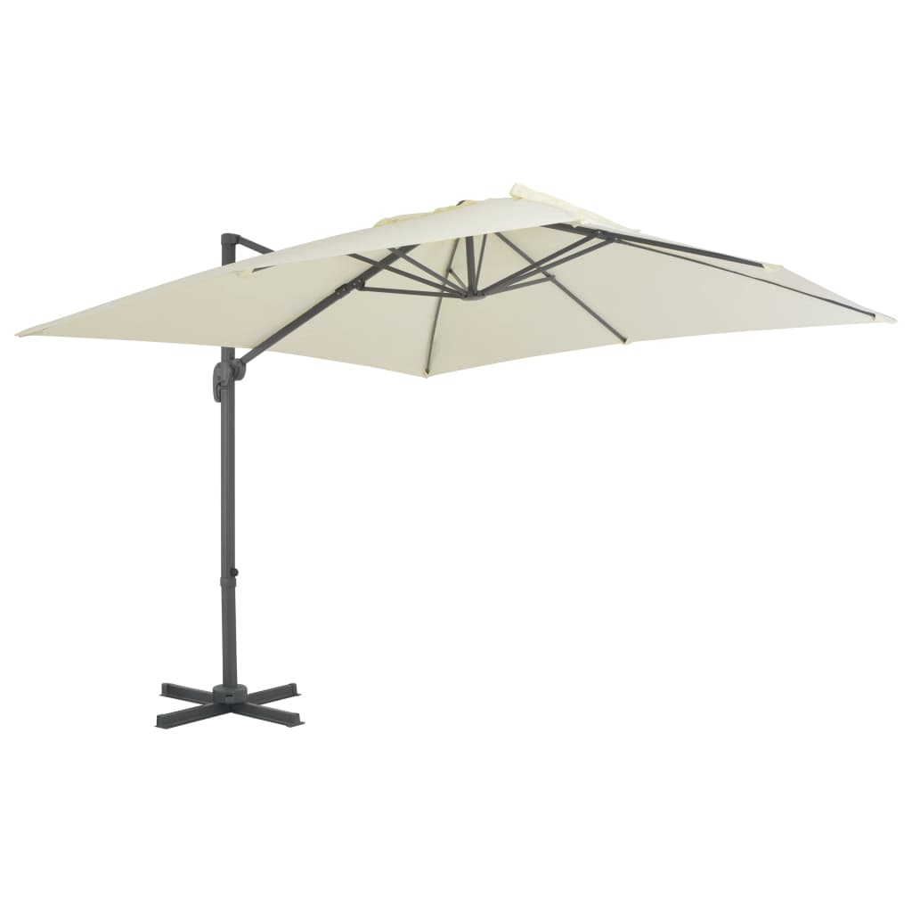 Vidaxl pływający parasol z aluminiowym biegunem 300x300 cm Collored