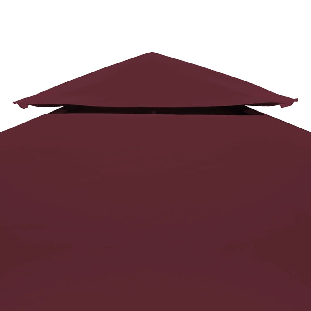 Vidaxl gazebo roof 2-layer 3x3m 310 g m² bordeaux